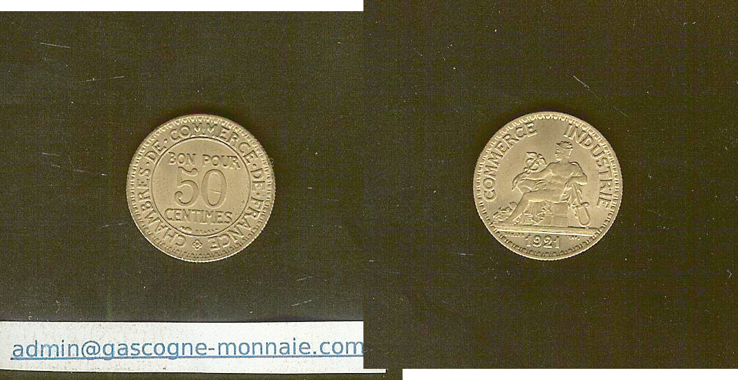 50 centimes CDC 1921 SPL+